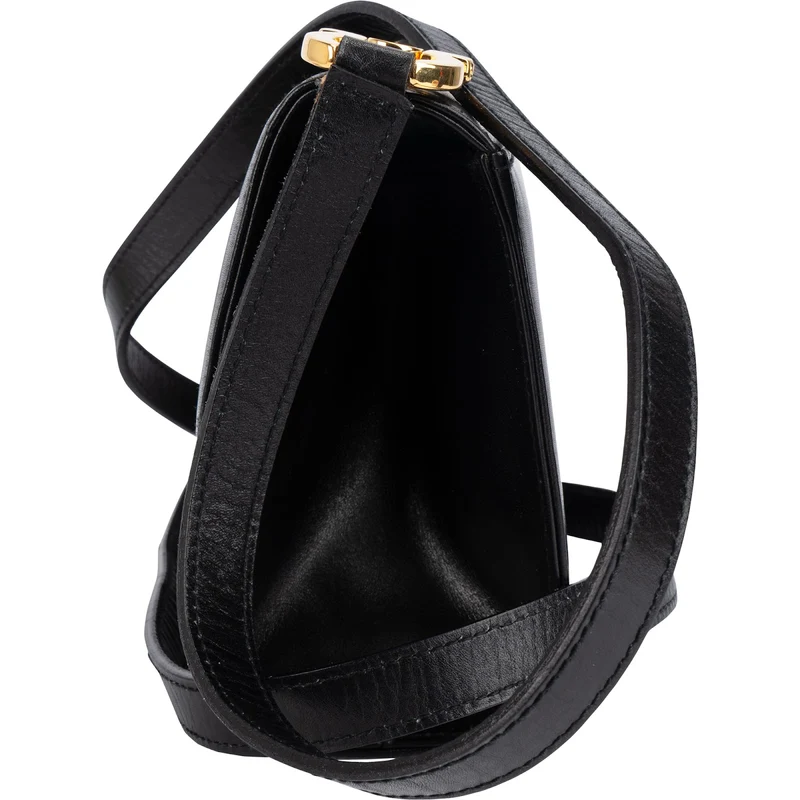 Salvatore Ferragamo Leather Gancini Mini Flap Crossbody Bag
