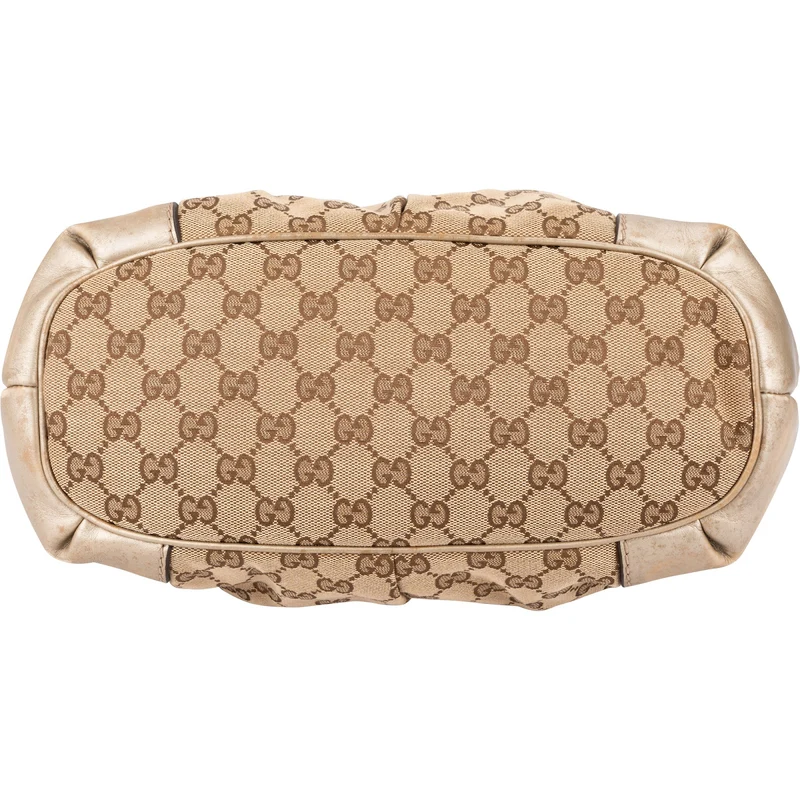 Gucci Monogram GG Canvas Sukey Satchel Handbag