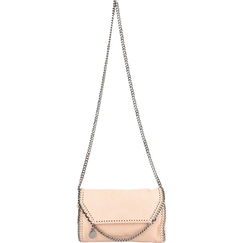 Stella McCartney Shaggy Falabella Fold Over Clutch Crossbody Bag