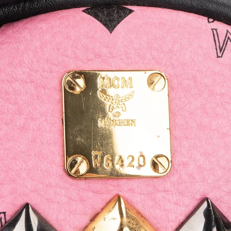 MCM Monogram Visetos Stark Mini Studded Backpack