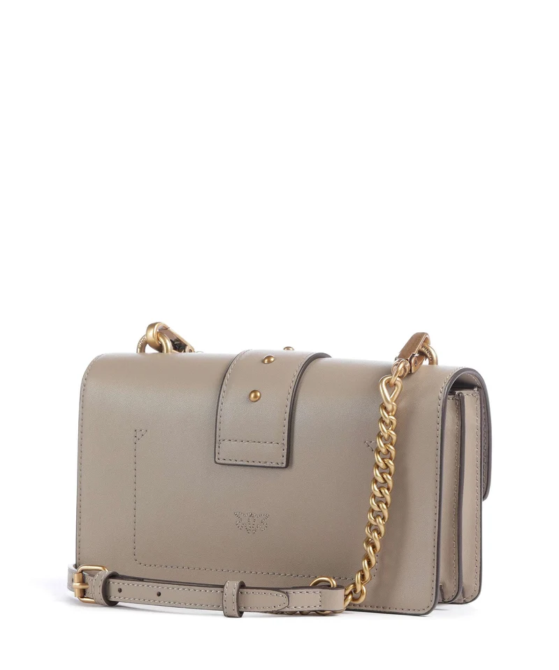 Pinko Love One Mini Umhängetasche grigio talpa/antique gold