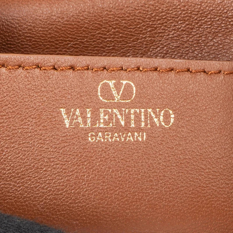Valentino Garavani Nappa Leather VLogo Small Drawstring Shoulder Handbag