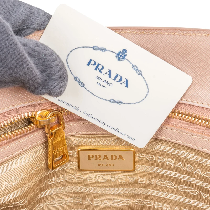 Prada Saffiano Lux Leather Galleria Tote Handbag