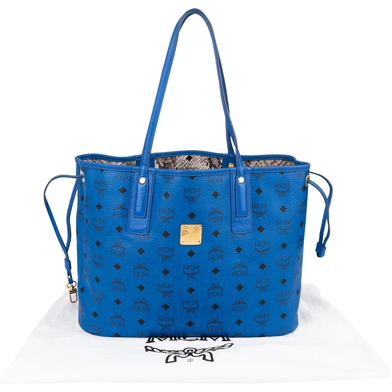 MCM Monogram Visetos Liz Reversible Shopper Shoulder Bag