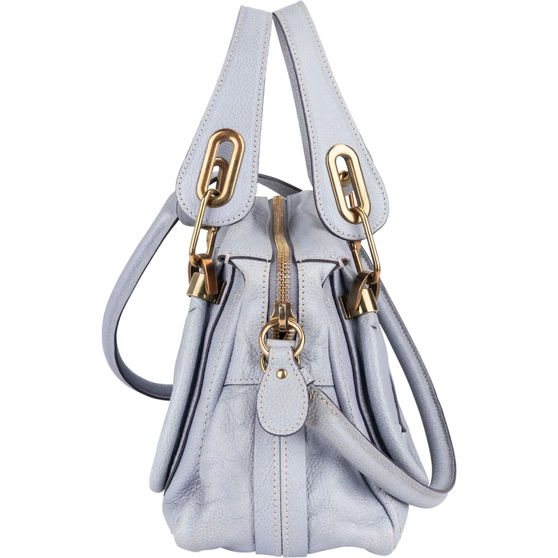 Chloé Pebbled Leather Small Paraty Handbag