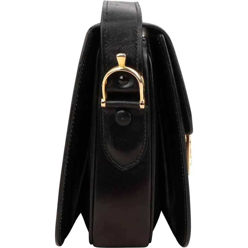 Celine Boxcalf Leather Horse Carriage Triomphe Shoulder Bag