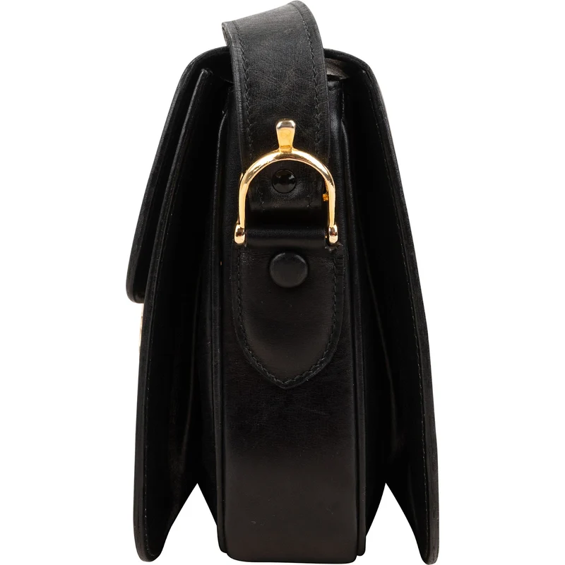 Celine Boxcalf Leather Horse Carriage Triomphe Shoulder Bag