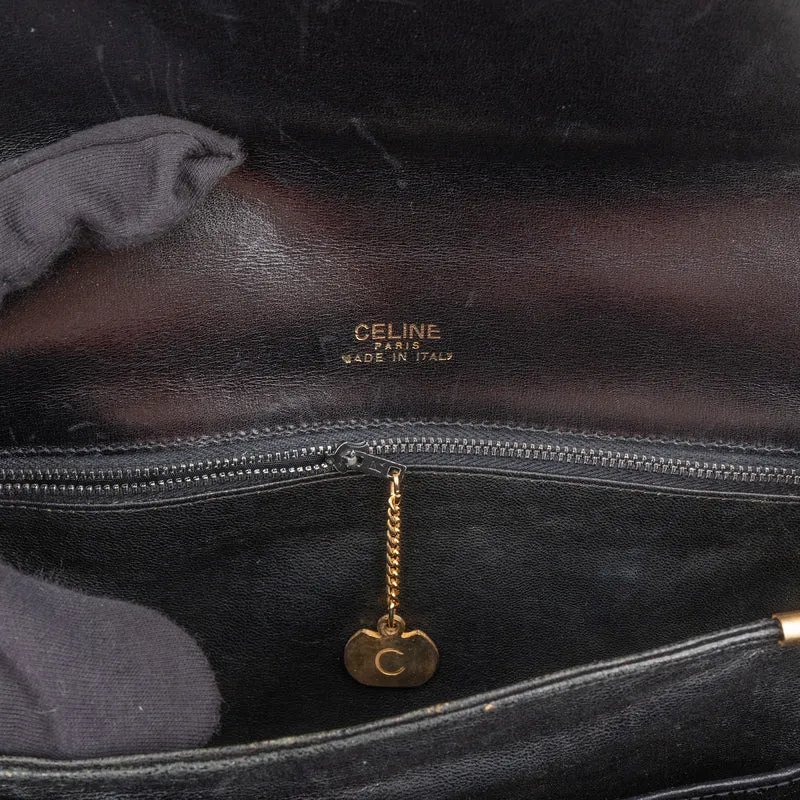 Celine Boxcalf Leather Horse Carriage Triomphe Shoulder Bag