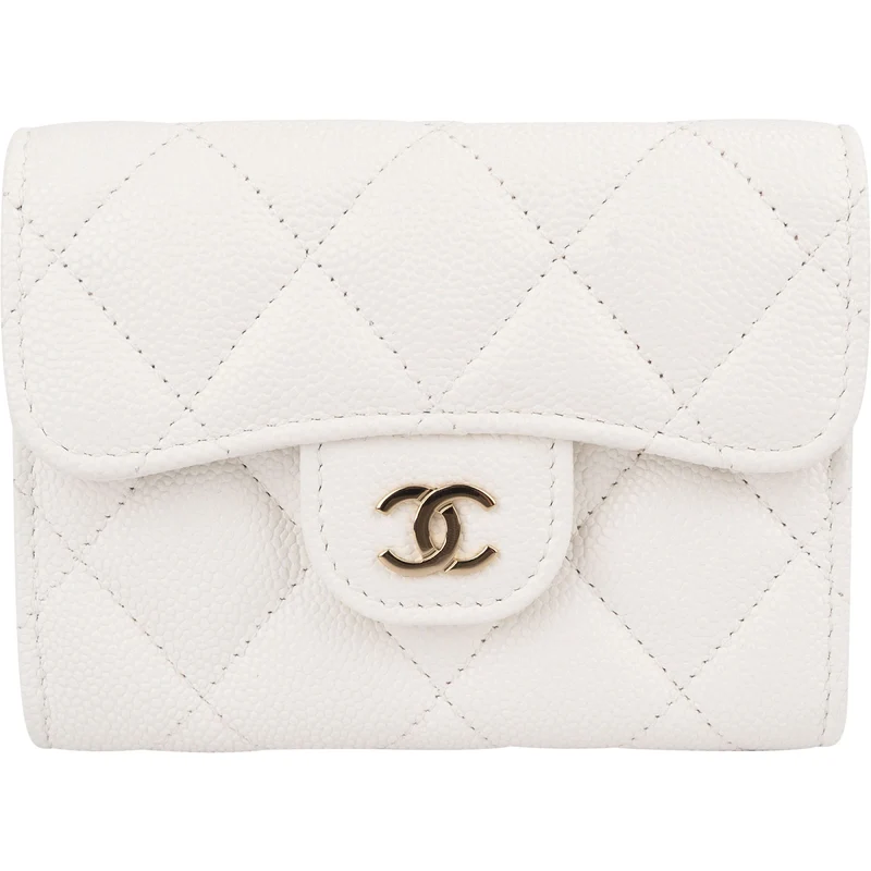 Chanel Quilted Caviar Leather Classic Coin Mini Wallet