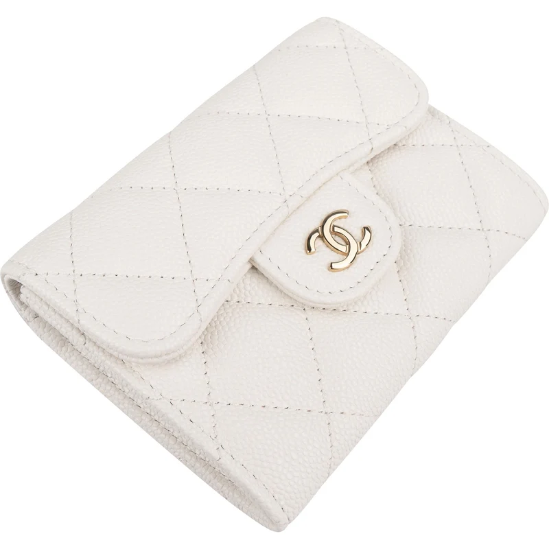 Chanel Quilted Caviar Leather Classic Coin Mini Wallet