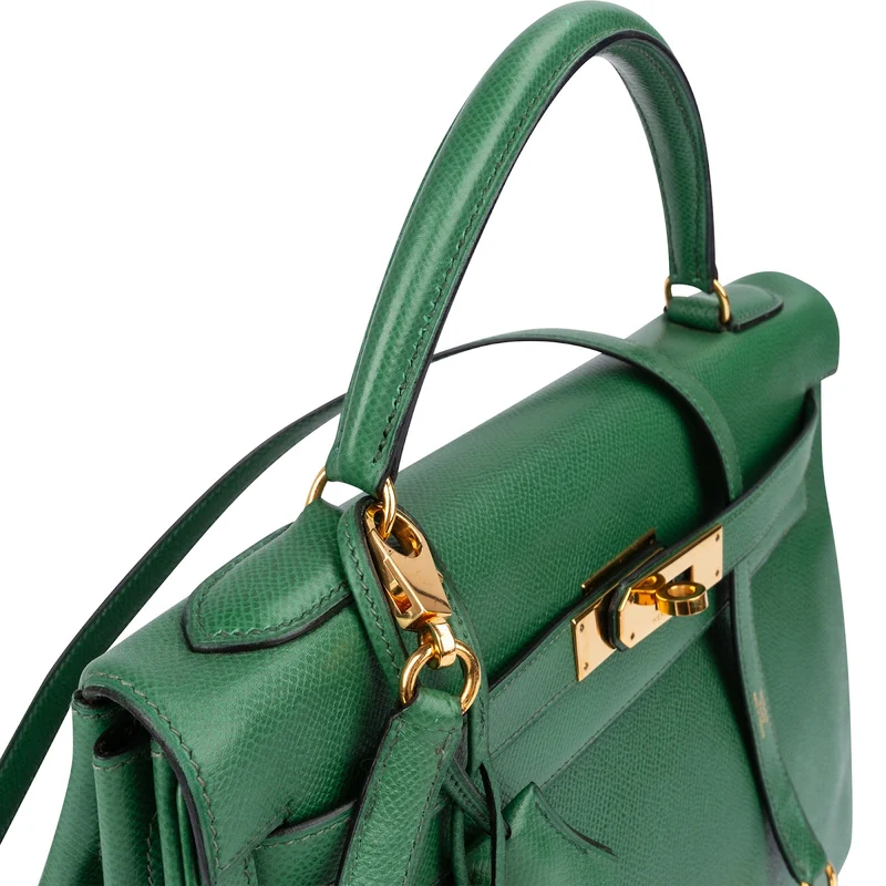 Hermès veau Courchevel Leather Kelly Sellier 32 Handbag