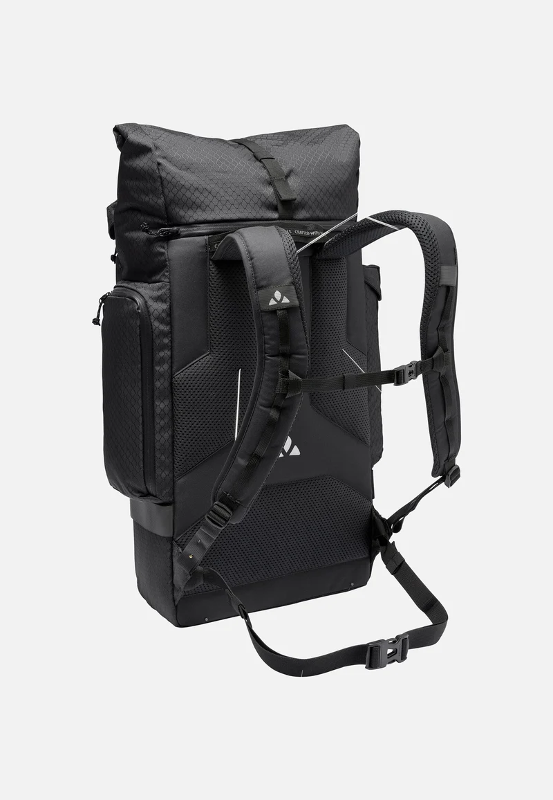 Cyclist Pack Black - Rolltop Rucksack