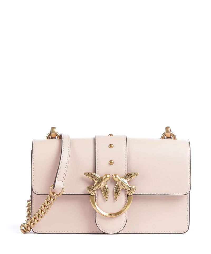 Pinko Love One Mini Umhängetasche rosa cammeo/antique gold