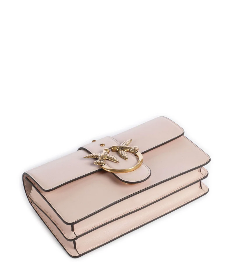Pinko Love One Mini Umhängetasche rosa cammeo/antique gold