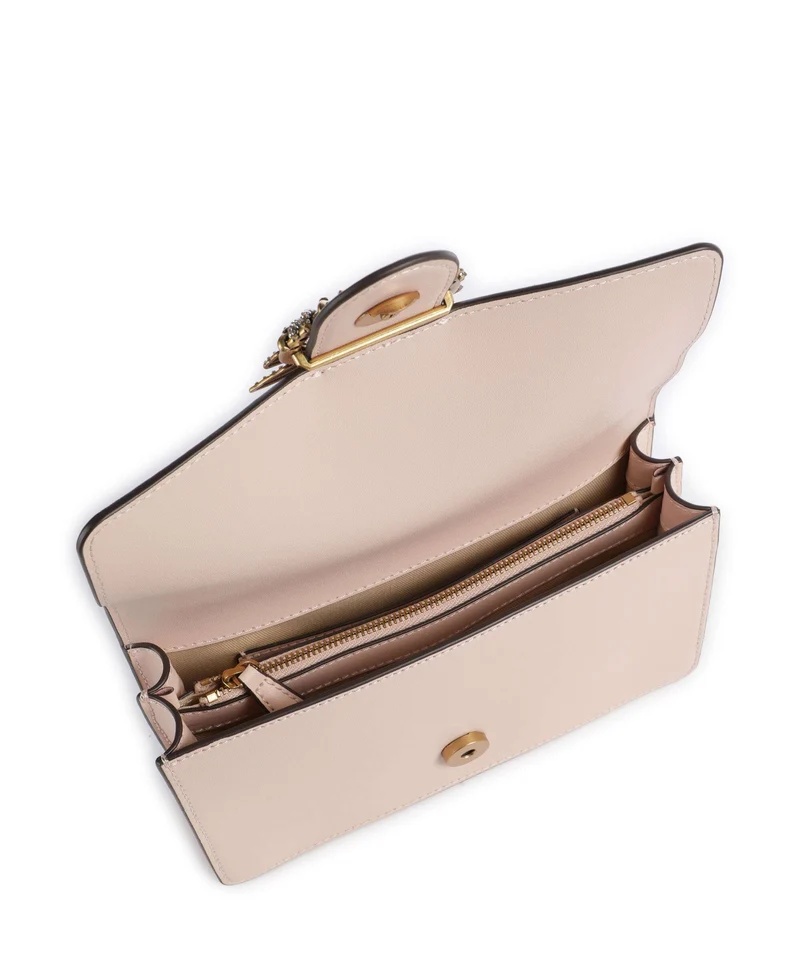 Pinko Love One Mini New Buckle Umhängetasche rosa cammeo/antique gold