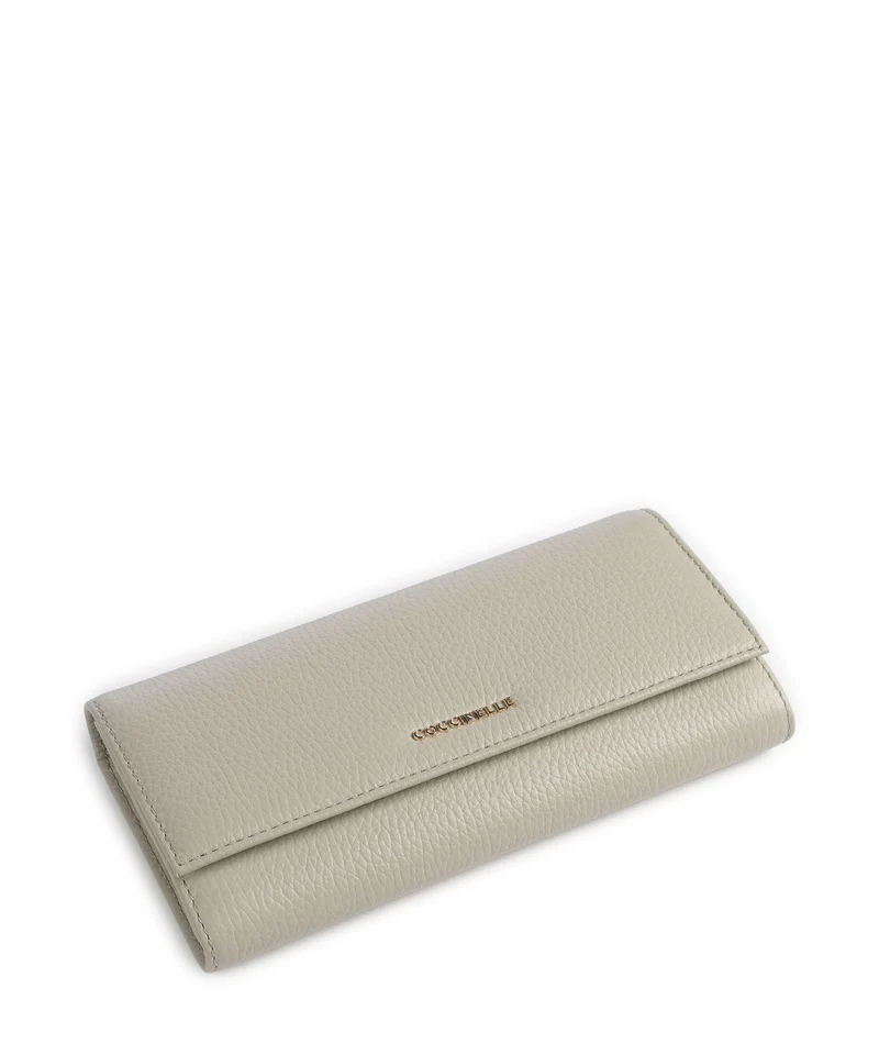 Coccinelle Metallic Soft Geldbörse eucalipto