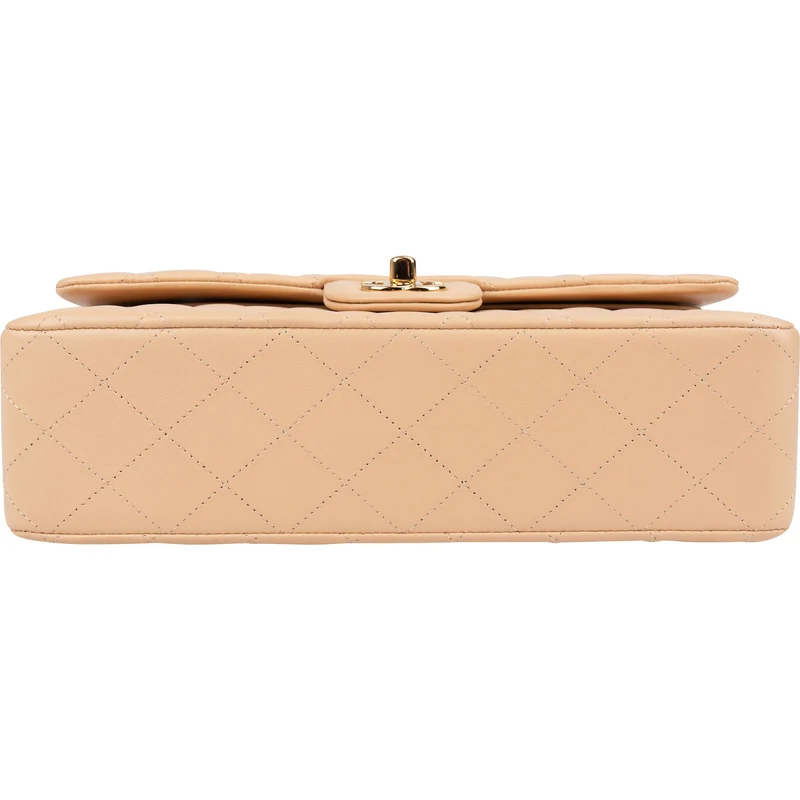 Chanel Quilted Lambskin Medium Double Flap Shoulder Bag