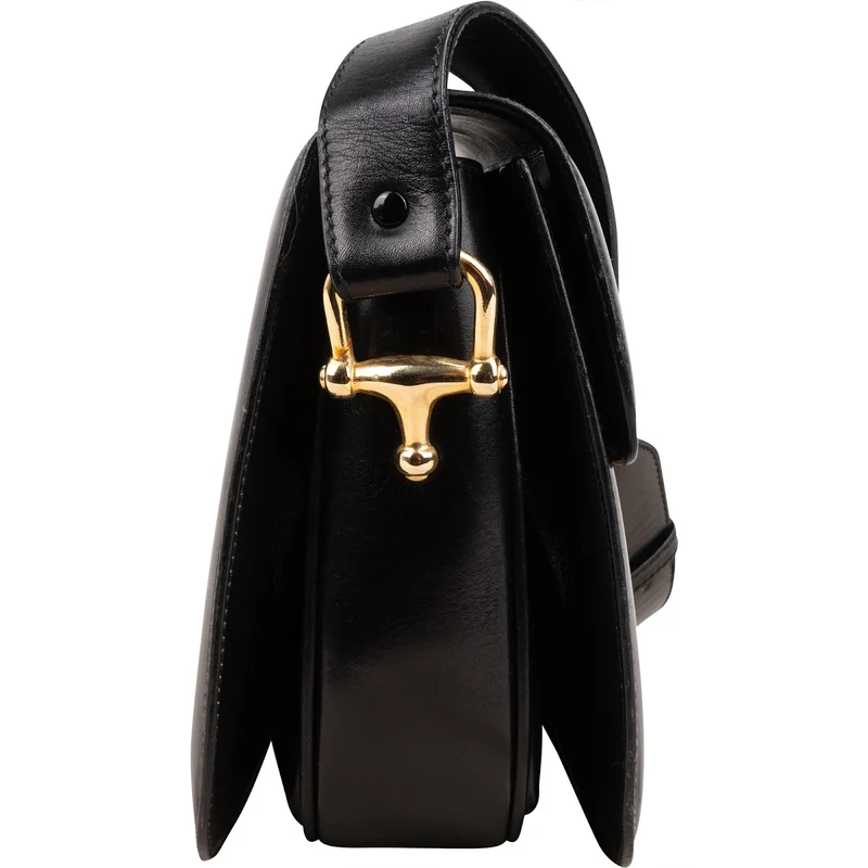 Celine Boxcalf Leather Horse Carriage Flap Triomphe Shoulder Bag