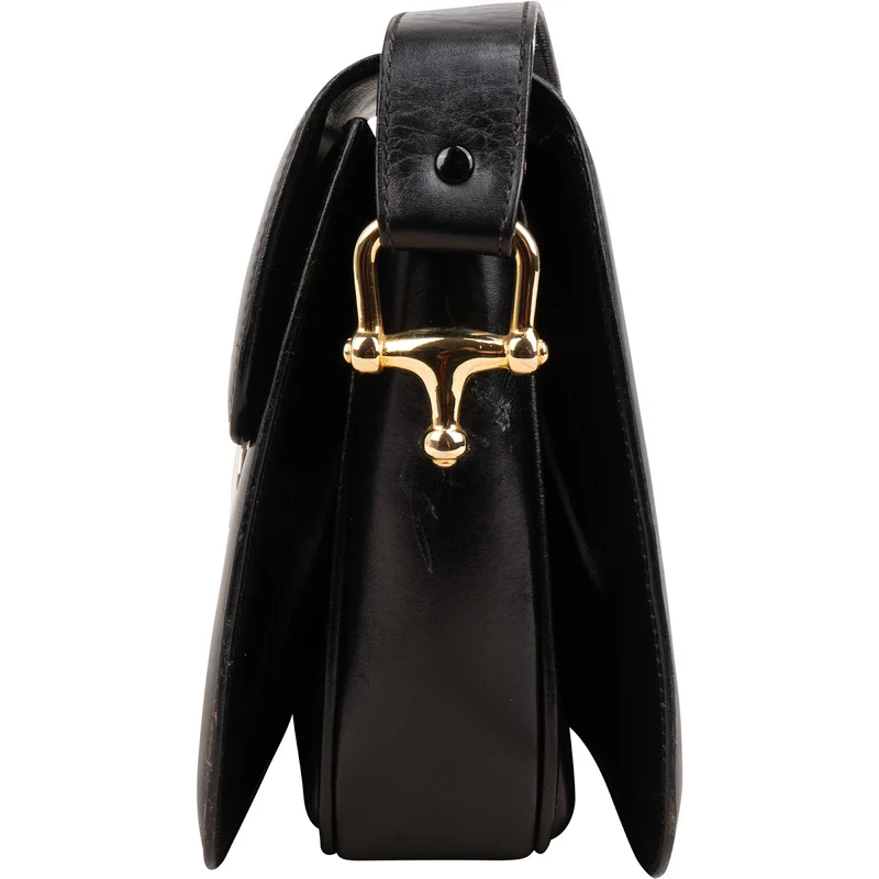 Celine Boxcalf Leather Horse Carriage Flap Triomphe Shoulder Bag