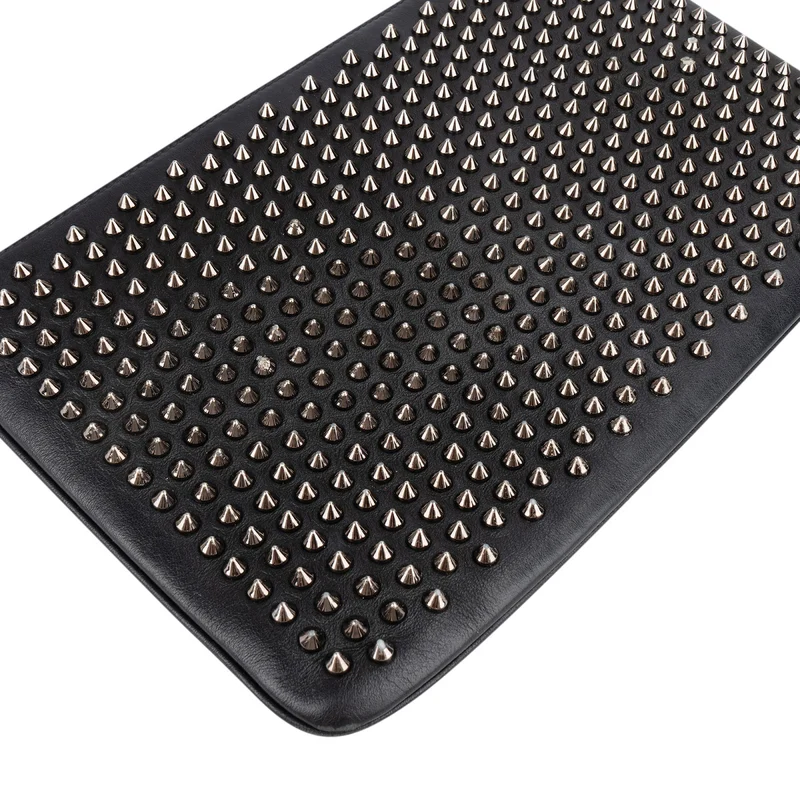 Christian Louboutin Leather Spiked Loubiposh Crossbody Bag