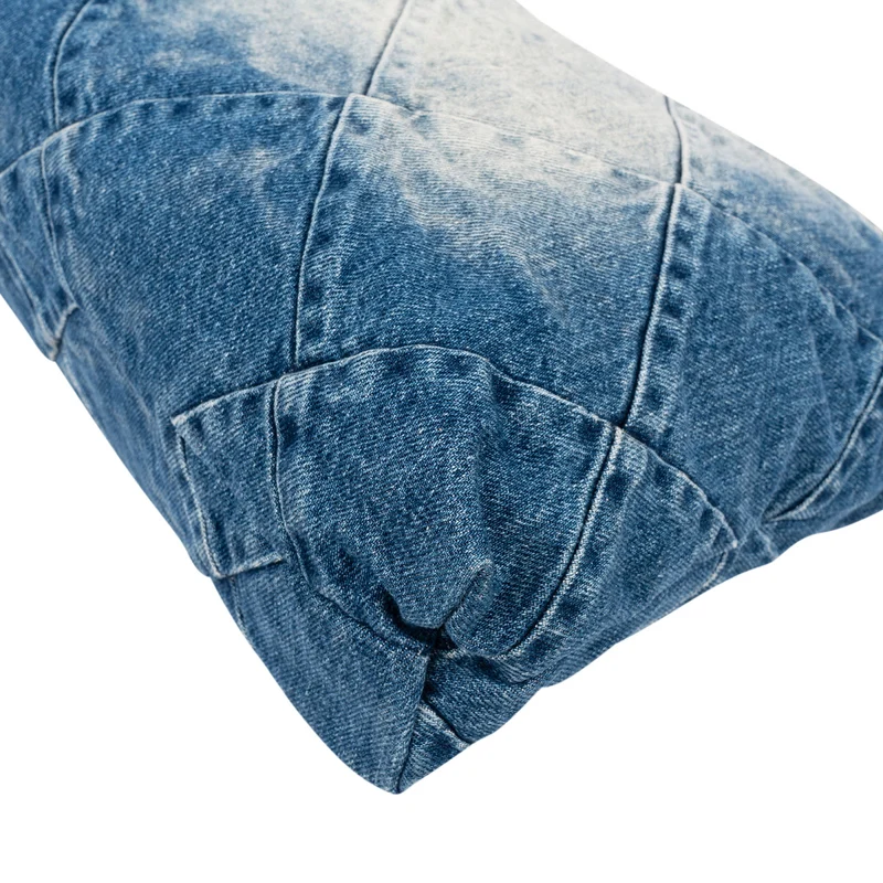 Chanel 22 Quilted Denim Chanel Tote Shoulder Bag