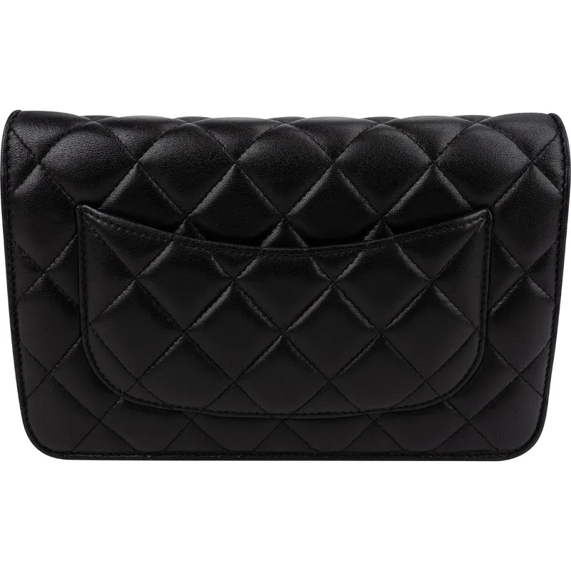 Chanel Quilted Lambskin CC Wallet On Chain Crossbody Bag