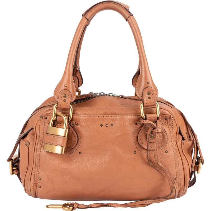 Chloé Brown Leather Paddington Satchel Handbag