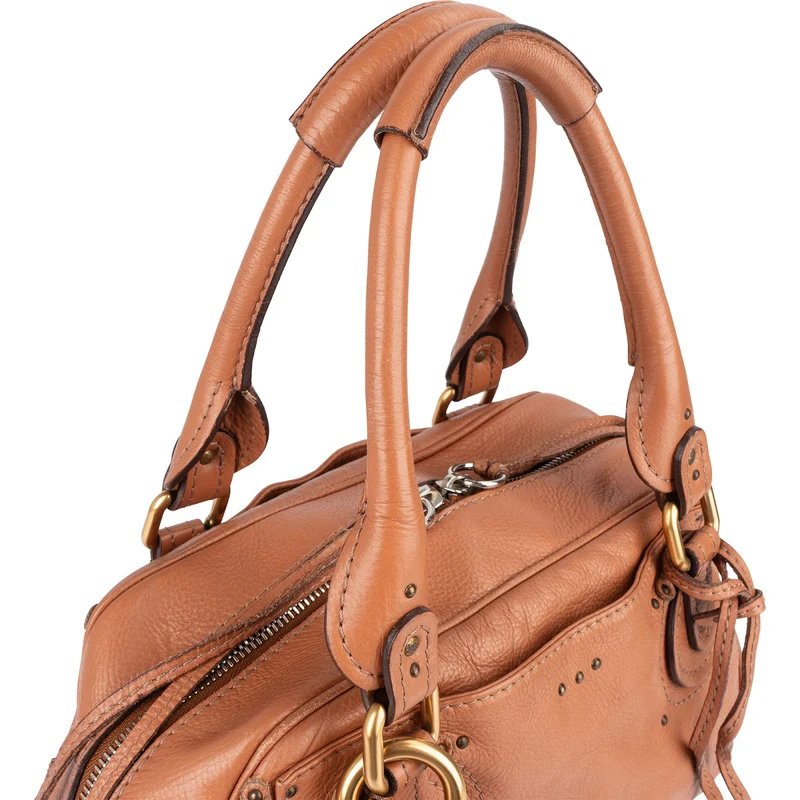 Chloé Brown Leather Paddington Satchel Handbag