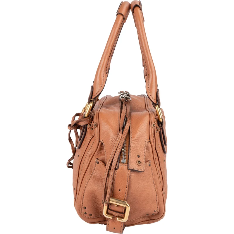 Chloé Brown Leather Paddington Satchel Handbag