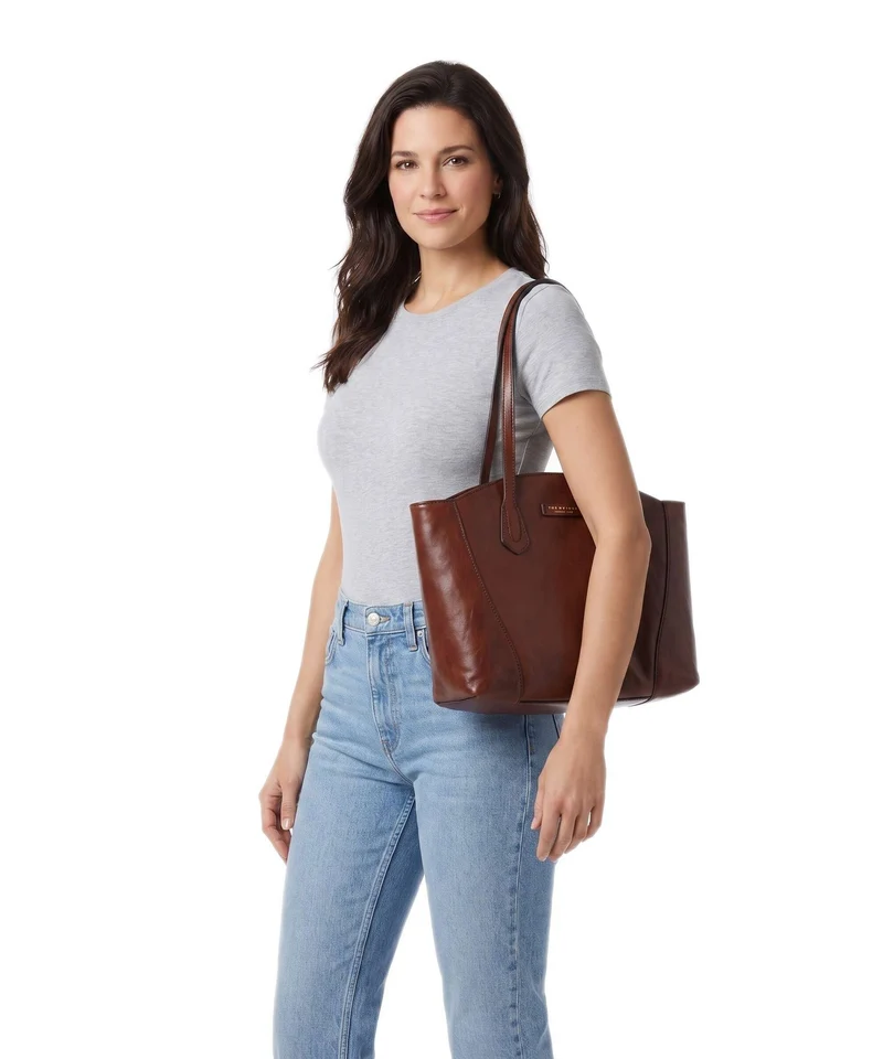 The Bridge Magda Shopper marrone