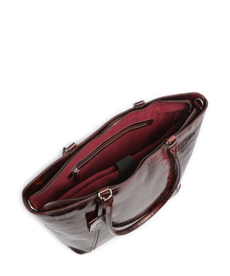 Burkely Cool Colbie Shopper burgundy patent