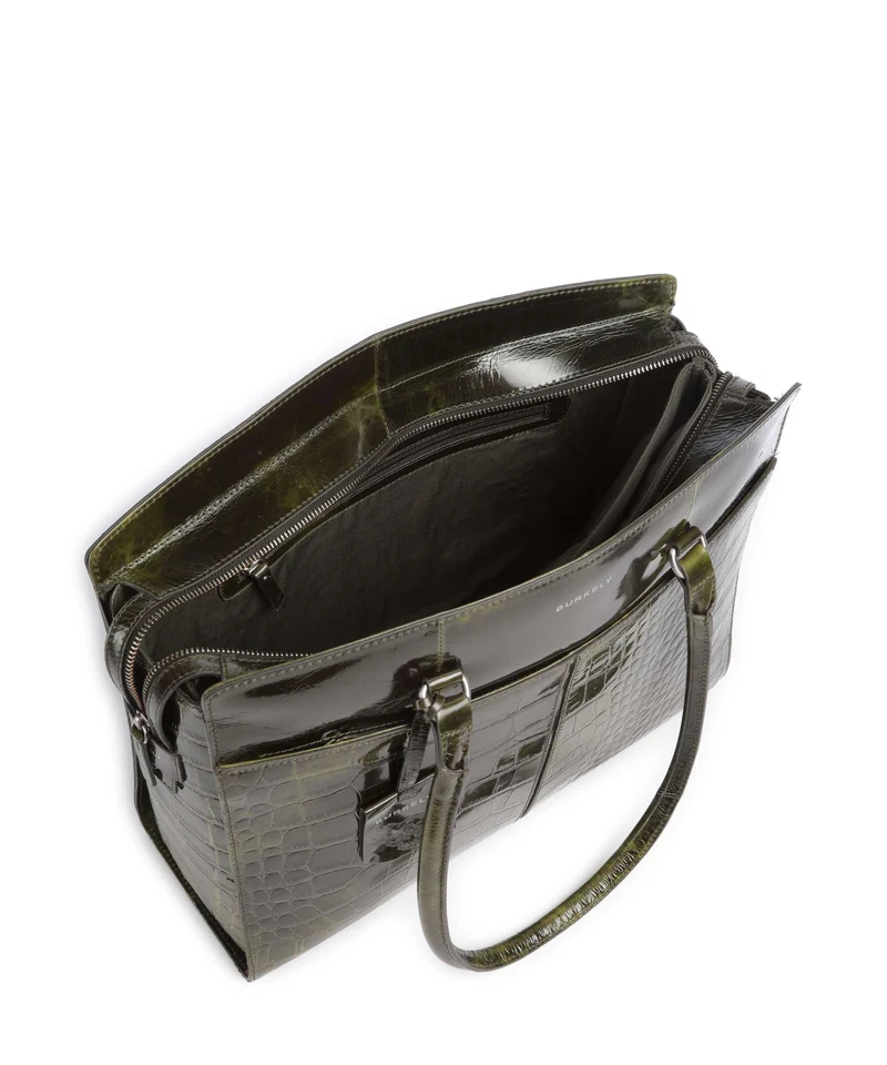 Burkely Cool Colbie Shopper olive patent