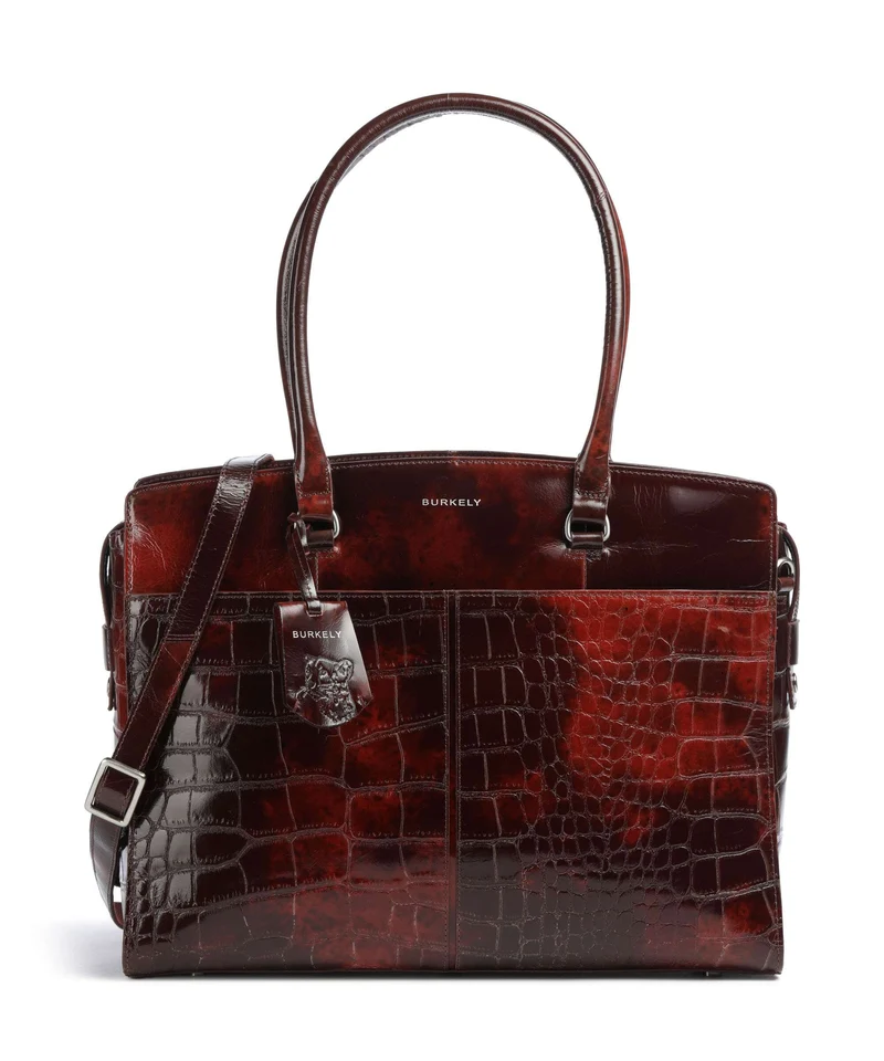 Burkely Cool Colbie Shopper burgundy patent
