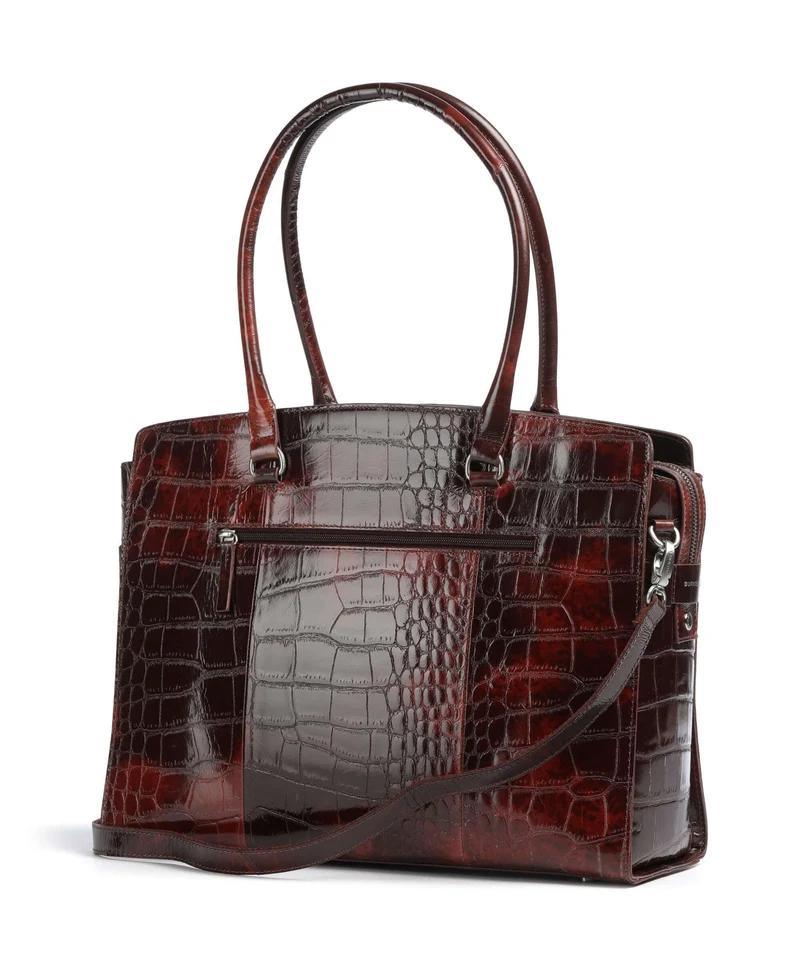 Burkely Cool Colbie Shopper burgundy patent