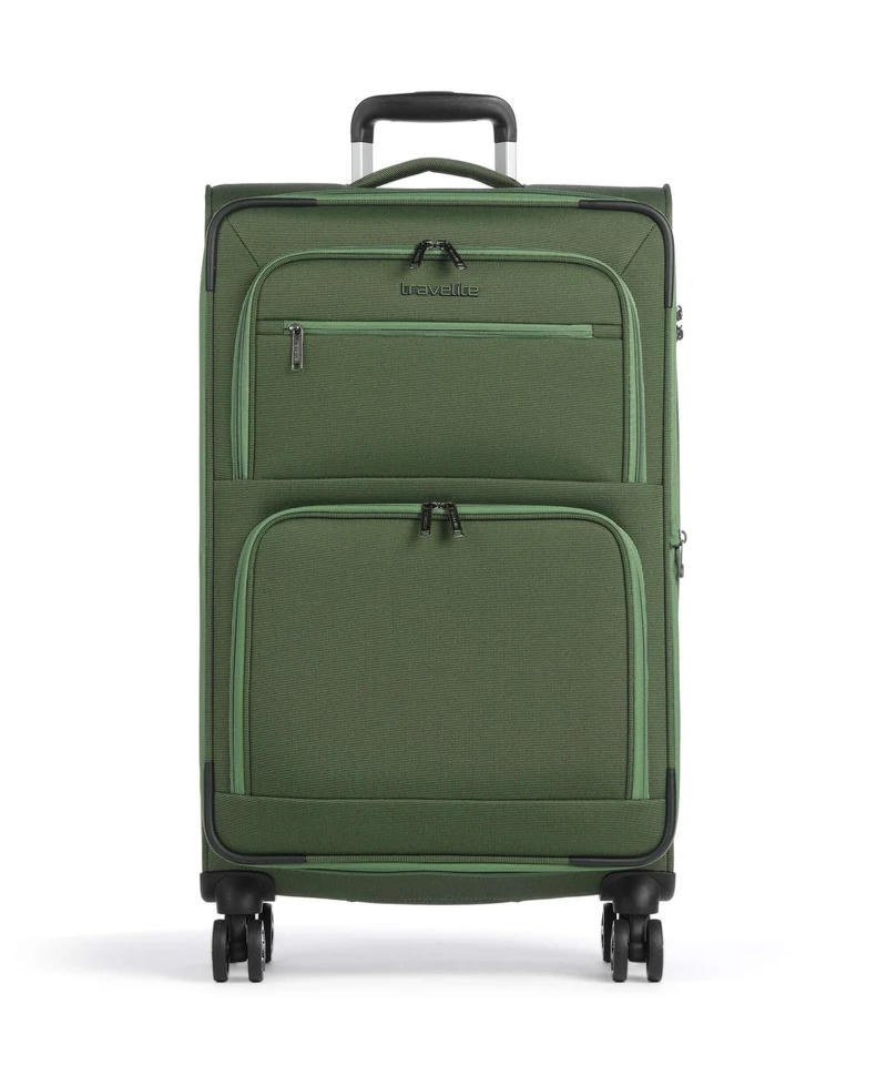 Travelite Cubis 4-Rollen Trolley green
