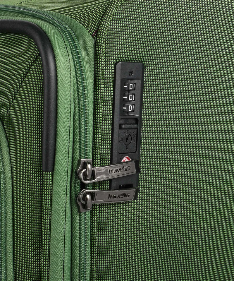 Travelite Cubis 4-Rollen Trolley green