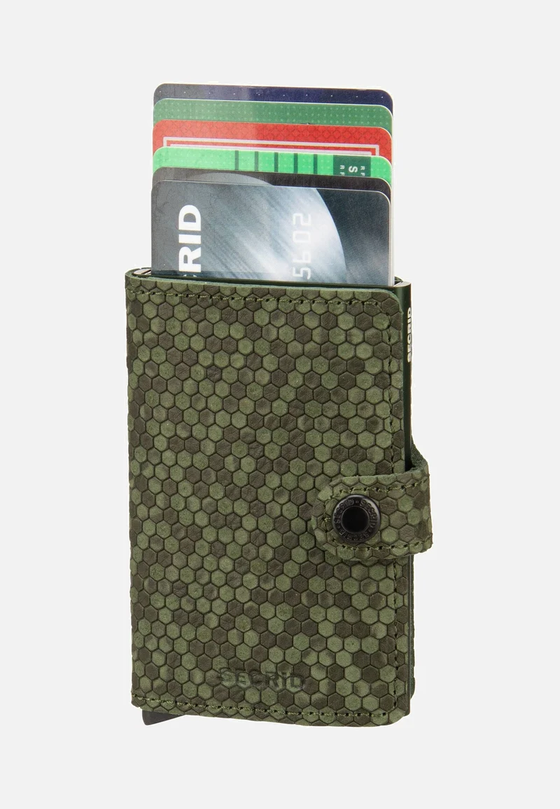 Miniwallet Hexagon Green - Portemonnaie
