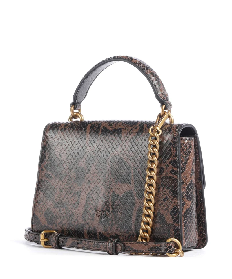 Pinko Love One Mini Umhängetasche roccia/marrone/antique gold