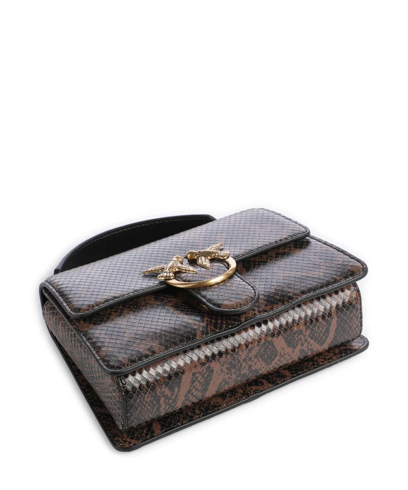 Pinko Love One Mini Umhängetasche roccia/marrone/antique gold