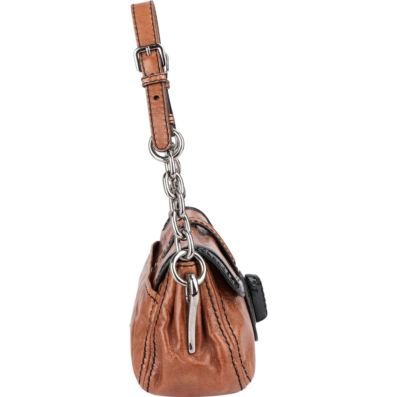 Prada Vitello Antic Chain Shoulder Bag