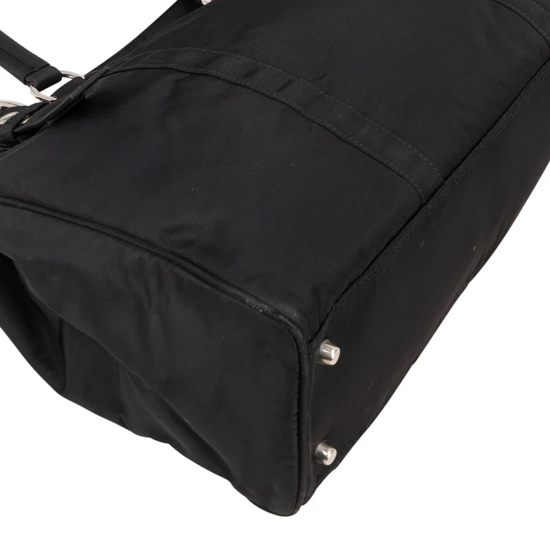 Prada Nylon Triangle Tote Handbag