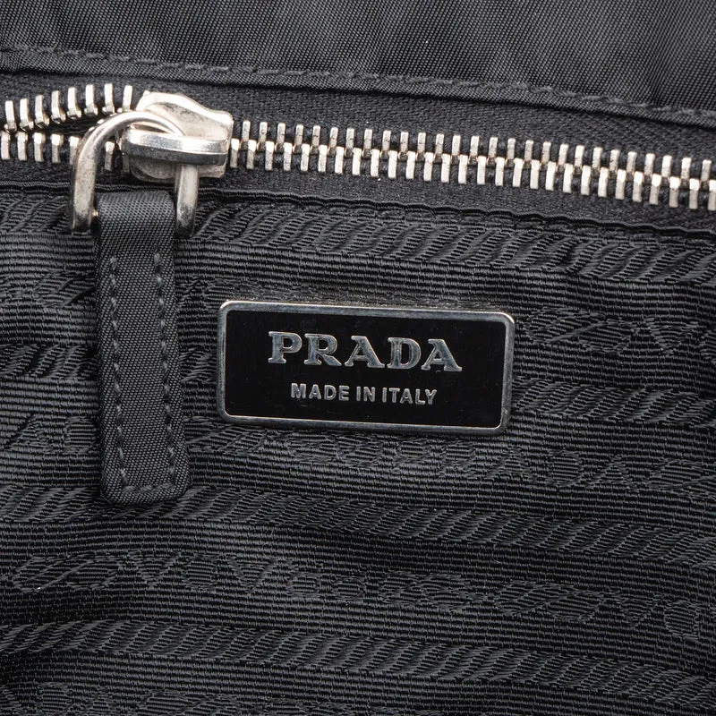 Prada Nylon Triangle Tote Handbag
