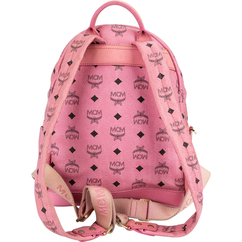 MCM Visetos Monogram Stark Studded Small 2 in 1 Backpack