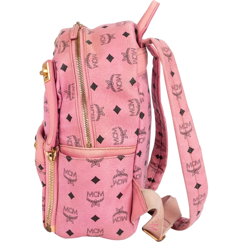 MCM Visetos Monogram Stark Studded Small 2 in 1 Backpack