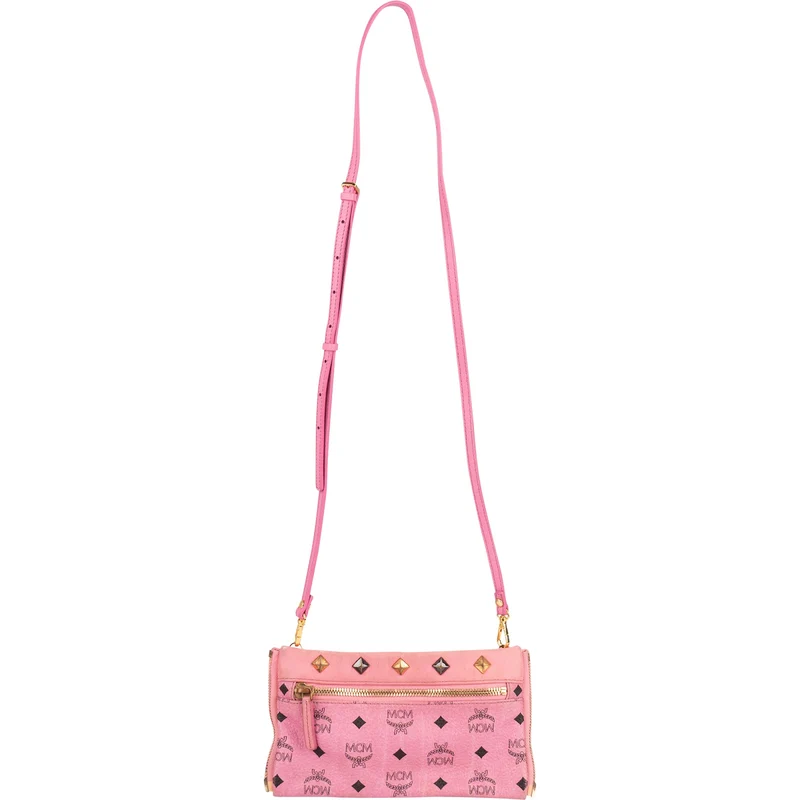 MCM Visetos Monogram Stark Studded Small 2 in 1 Backpack
