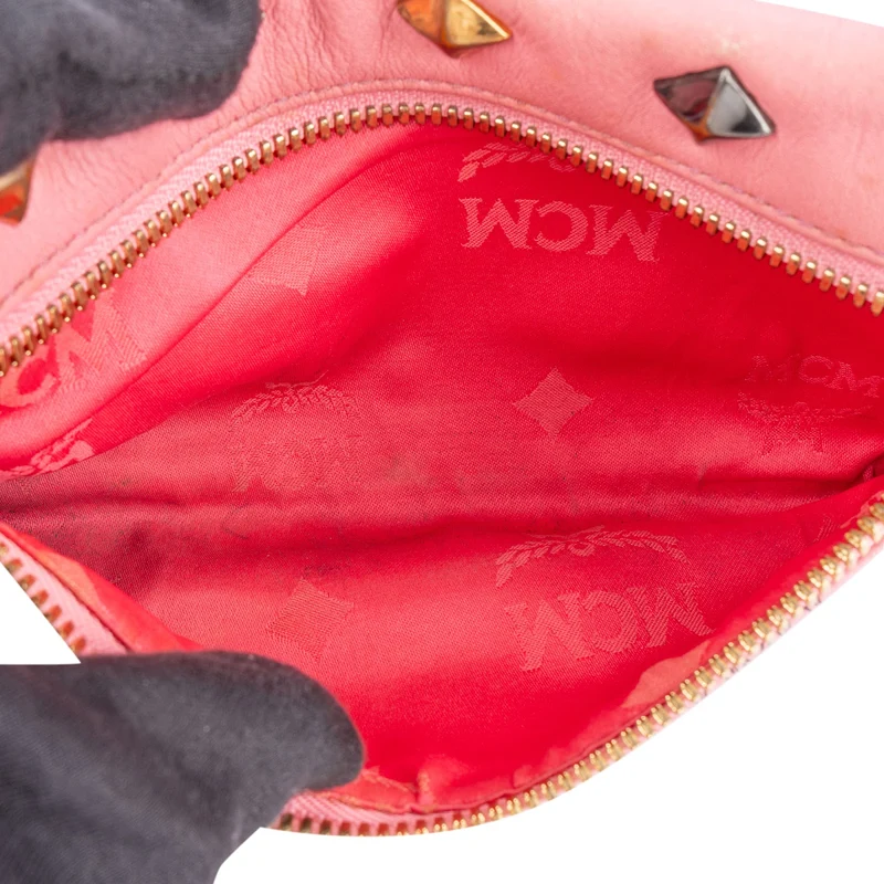 MCM Visetos Monogram Stark Studded Small 2 in 1 Backpack