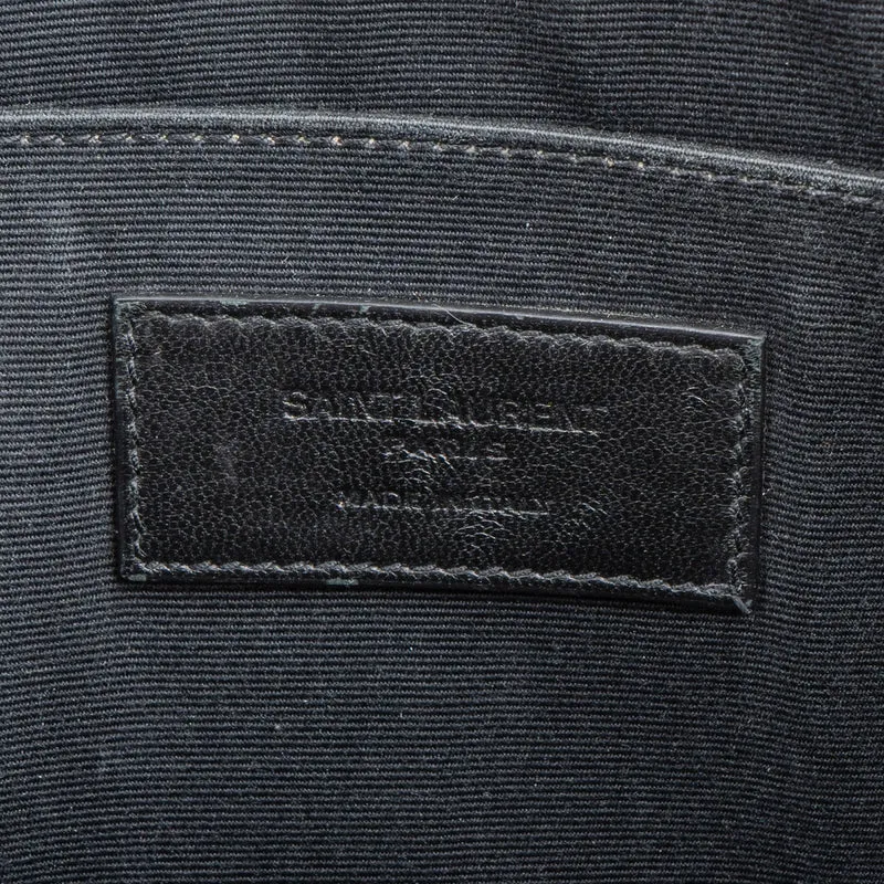 Yves Saint Laurent Grained Leather Zipped Clutch