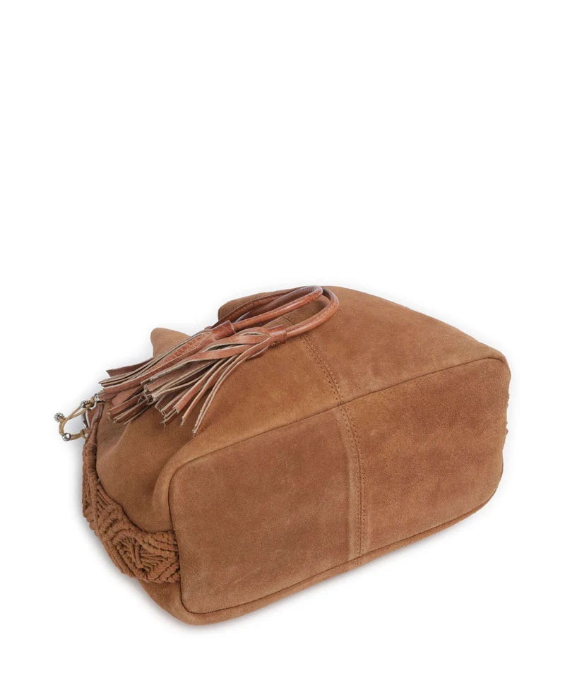 Anokhi Bucket Handtasche cognac