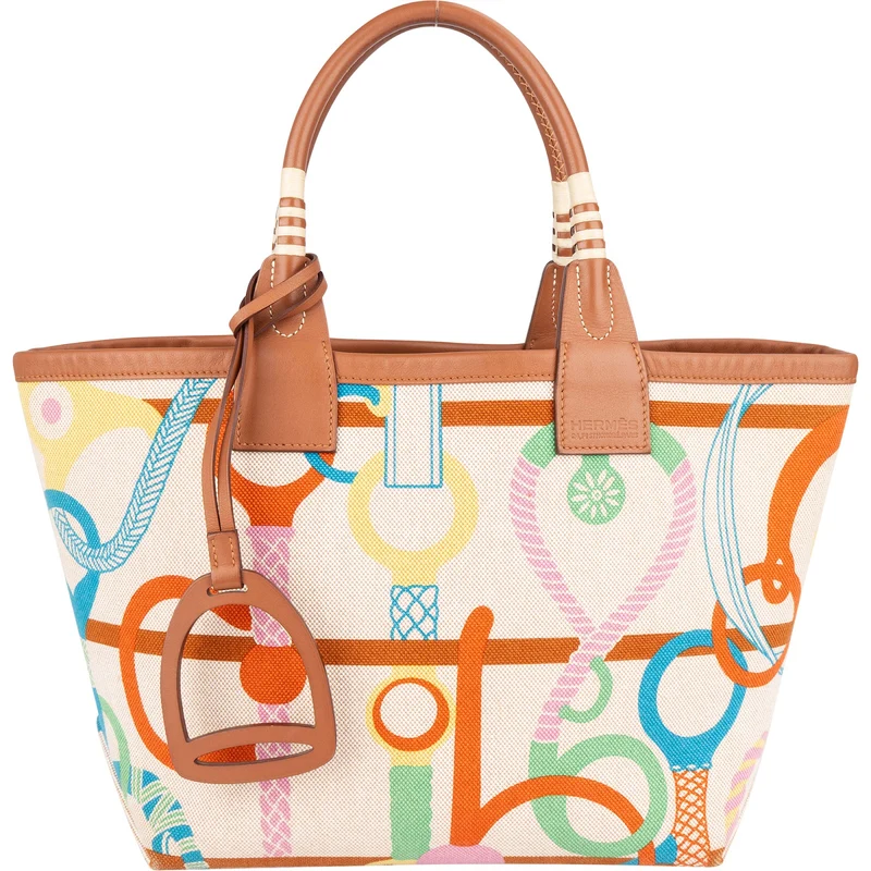 Hermès Canvas Monogram Steeple 25 Handbag