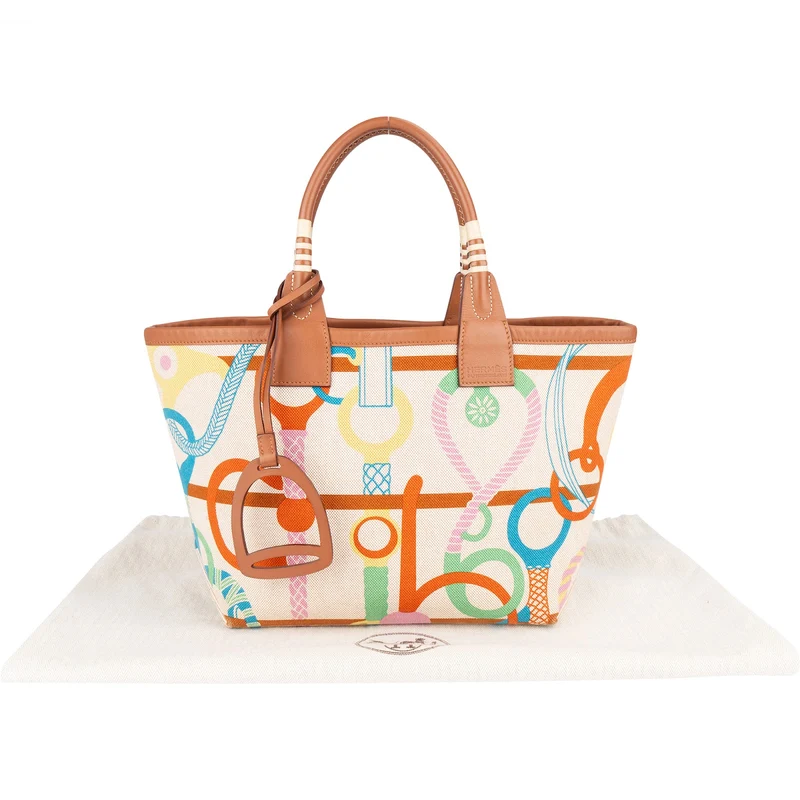 Hermès Canvas Monogram Steeple 25 Handbag